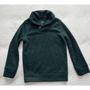 Sonoma Boys Marled Green Pullover Knit Sweater - Size 6 - Soft & Warm EUC